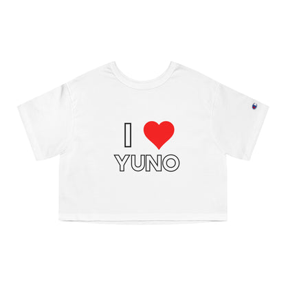 I Love Yuno Champion Crop Tee