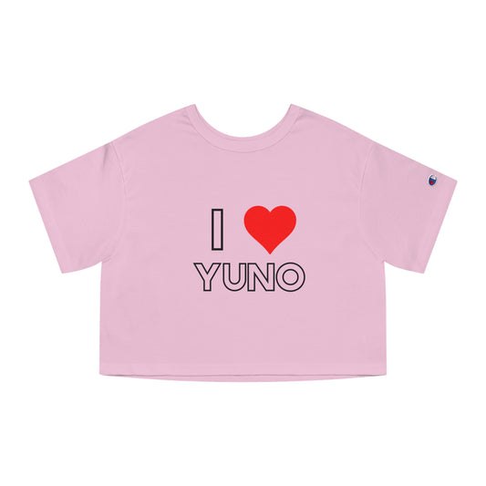 I Love Yuno Champion Crop Tee