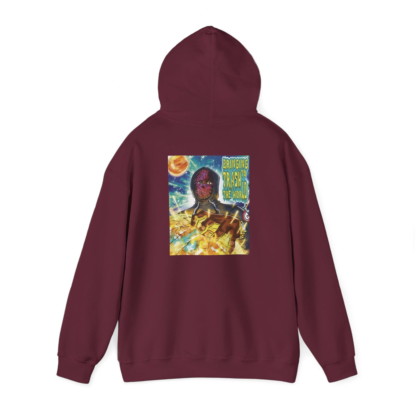 Bringing Trash to the World -  Hooded Sweatshirt